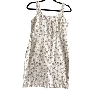 NWOT No Boundaries Bodycon Pinafore Floral Dress Jrs Size M (7-9)